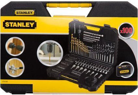 Stanley 100-teiliges Zubehörset im praktischen Aufbewahrungskoffer STA7205-XJ