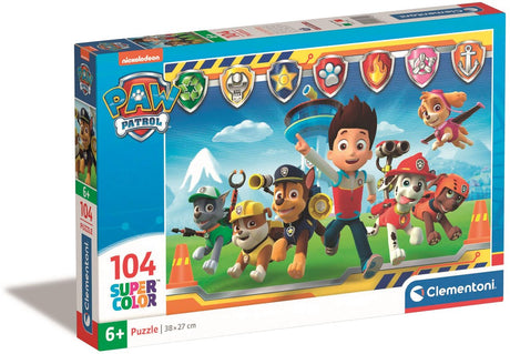 Clementoni – Puzzle – 104 Teile – Paw Patrol – Kinderpuzzle – ab 10 Jahren