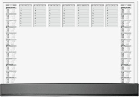 Sigel Schreibtischunterlage – Büro – mit Kalender 2026 2027 – Größe A2 – mit Tages-Wochenplaner – 40 Blatt abreißbar – si-h6365