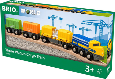 Brio-Güterzug mit drei Waggons - 33982