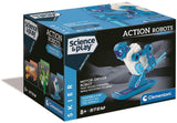 Clementoni Wissenschaftsspiel Actionroboter – Skifahrer