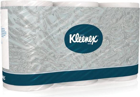 Kleenex Toilettenpapier 3-lagig, 350 Blatt, Packung mit 6 Rollen