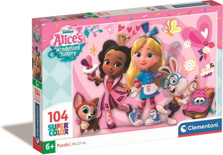 Clementoni – Kinderpuzzle – 104 Teile – Alice Bakery Disney – ab 6 Jahren