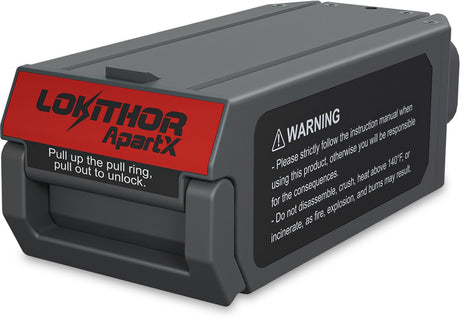 Lokithor Lipo-Akku – 12 V, 1500 A – für Apartx-Starthilfe und Kompressor – austauschbar