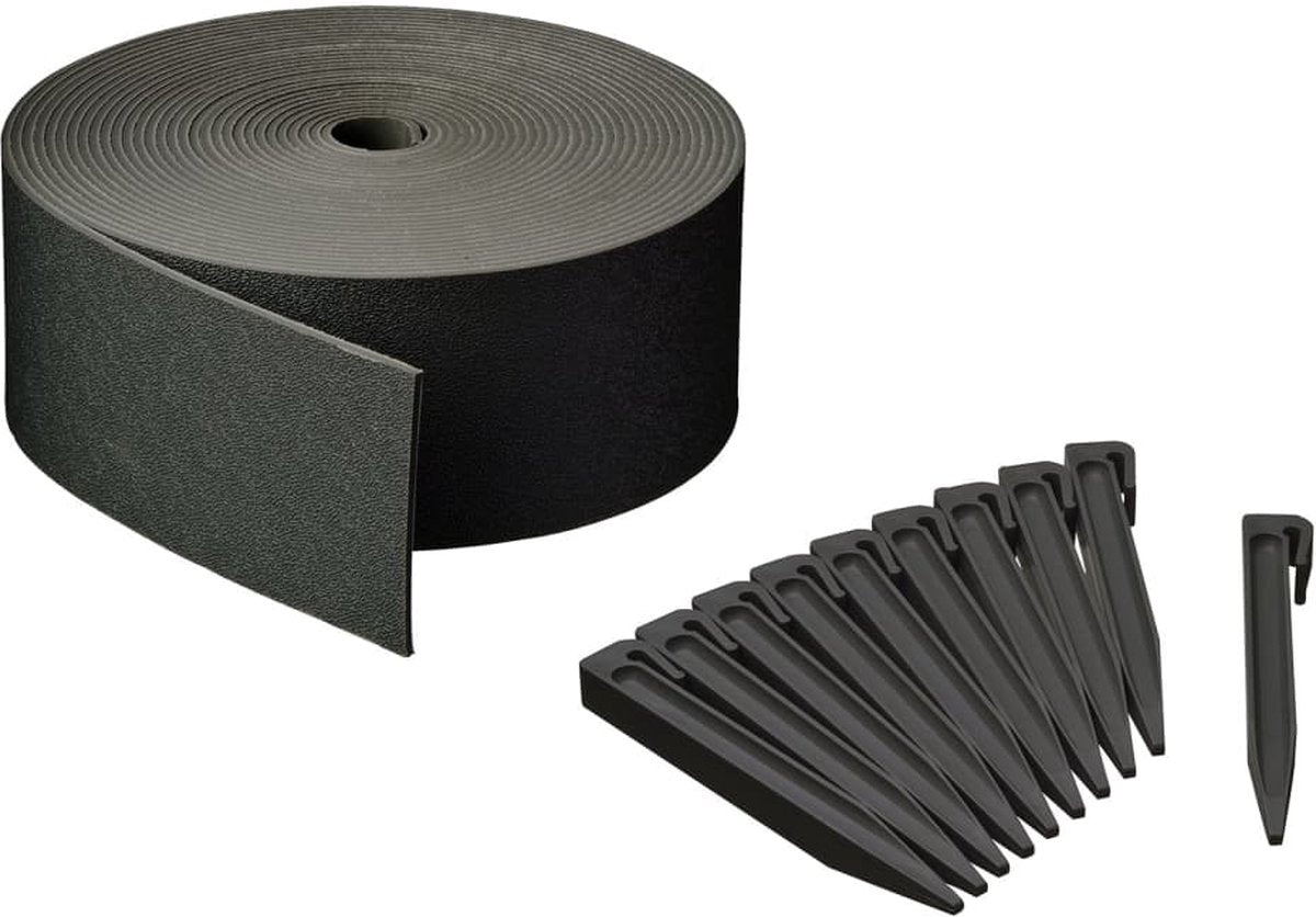 Nature Border Rand Set H7.5 cm x 10 m mit Stiftschwarz