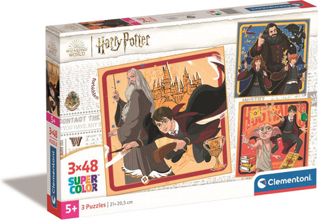 Clementoni - Puzzle - 3x48 Teile - Harry Potter - Kinderpuzzle - ab 5 Jahren