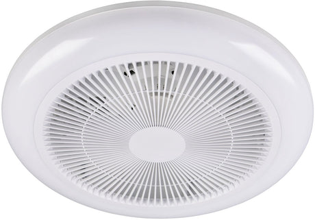 Rl Live Your Light Reality Holmsund – Ventilator – Weiß – inkl. 1x SMD 20 W - Fernbedienung - integrierter Dimmer - stufenlos einstellbare Lichtfarbe - RGBW-Farbwechsler - 3 Geschwindigkeitsstufen - Memory-Funktion über die Fernbedienung - dynamisch