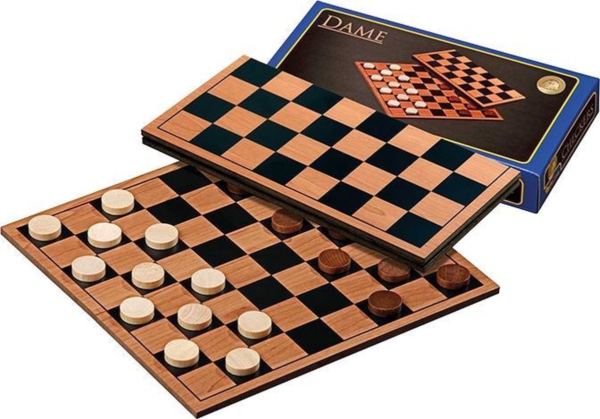 Philos-Dame-Set, englische Version, 23 x 11,5 cm