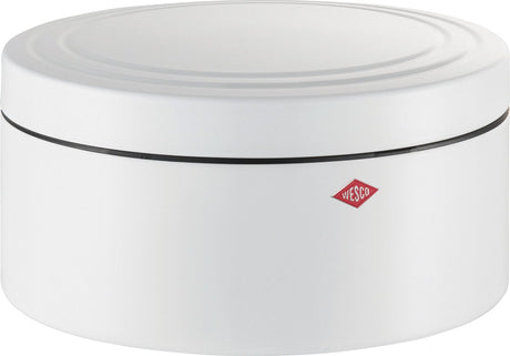 Wesco Classic Line Gebäckdose mit Deckel | 4 Liter | Metall - mattweiß | Keksdose