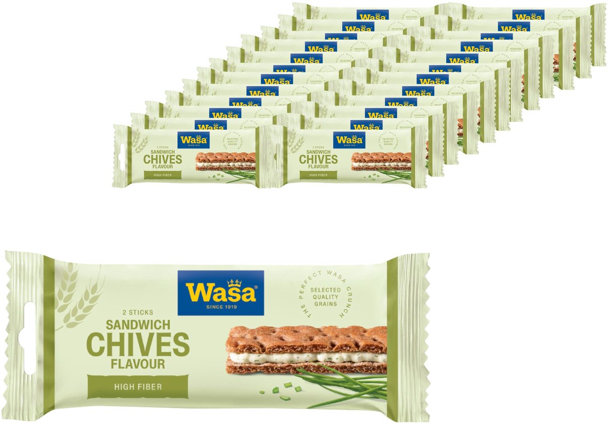 Wasa Sandwich-Käse-Schnittlauch - 24er-Pack 37g