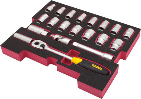 Stanley Handwerkzeuge FMHT0-74297 Fatmax Tstak Einsatz-Steckschlüsselsatz 1 2 20-teilig – FMHT0-74297
