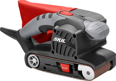 Skil Bandschleifer 650 W – Schleifmaschine – Schleiffläche 76 x 130 mm – inklusive 1 Schleifband-Staubbeutel – 1210 AA