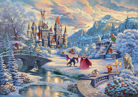 Schmidt - Disney Die Schöne und das Biest - Winterzauber - 1000 Teile - Puzzle