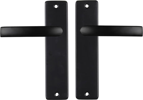 Starx deurklink zwart � deurbeslag � deurkruk met schild � blind - deurklink blok � 43 x 180 x 18 mm