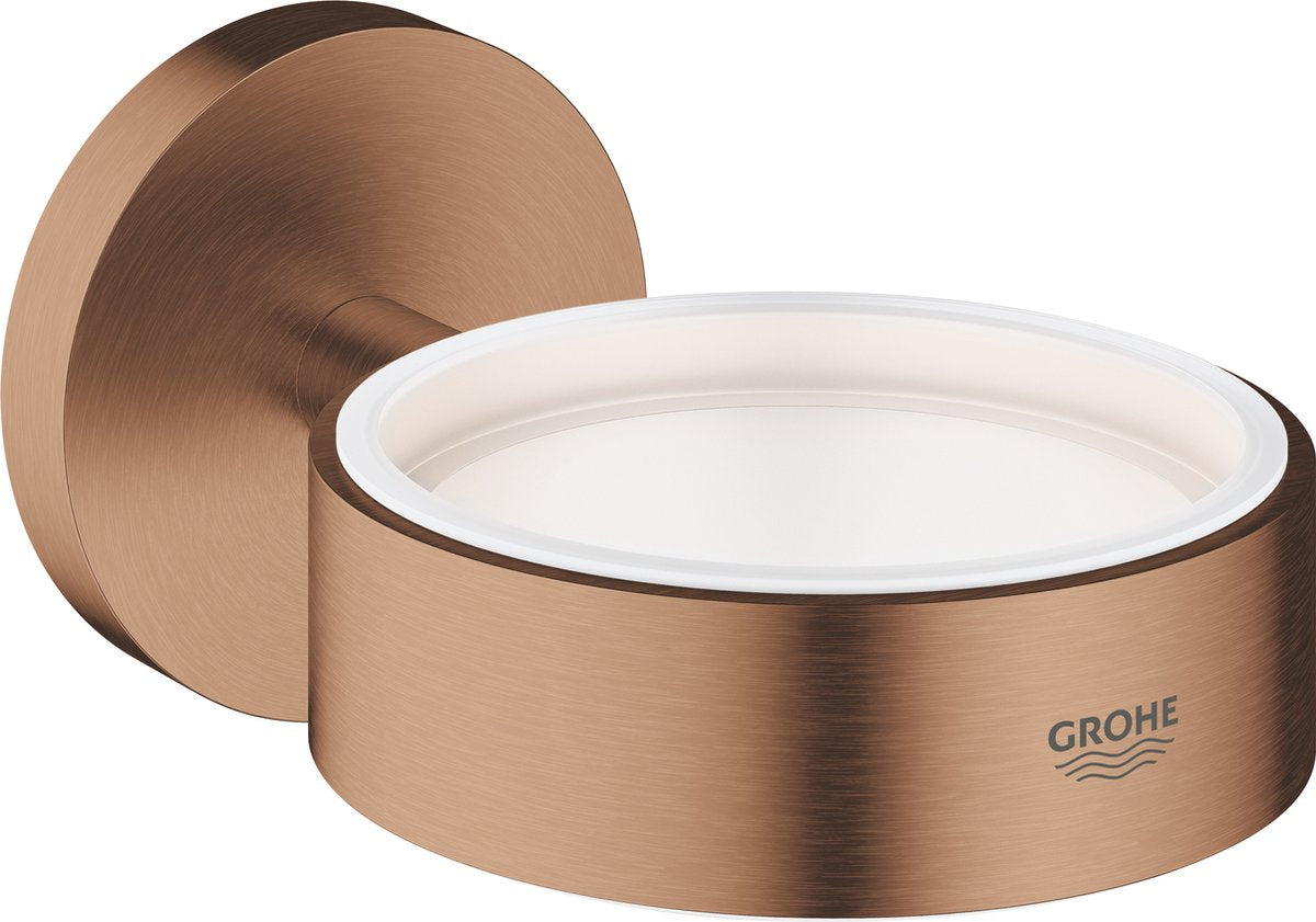 Grohe Essentials-Halter für Seifenspender oder Glas – Wandmontage – Sunset Gold (Mattbronze)