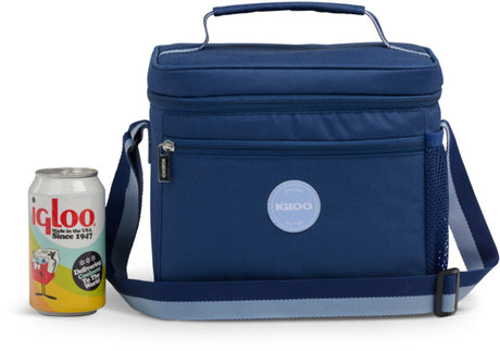 Igloo - Lunch Square 9 - Blau – kompakte Kühltasche für das Mittagessen unterwegs