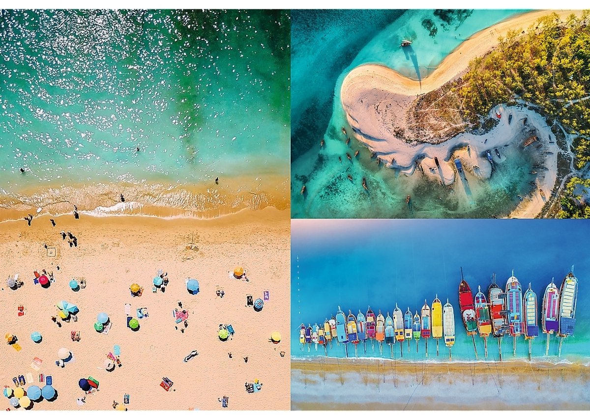 Trefl Puzzle 1500 Teile Strand Meer FSC zertifiziert.