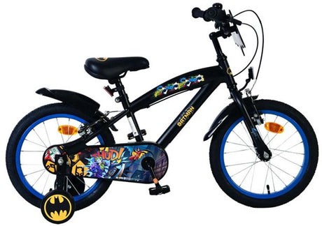 Volare Batman Kinderfahrrad – Jungen – 16 Zoll – Schwarz – 2 Handbremsen