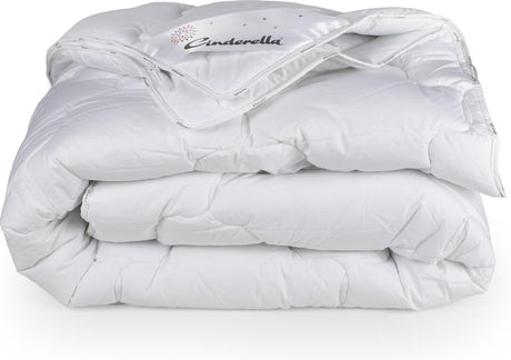 Cinderella mellow dekbed 4-seizoenen - 2 persoons - thermosoft vulling - katoenen tijk - anti-allergie - 200x200 cm