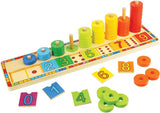 Bigjigs Holz-Lernspiel Zählen, 55-tlg.