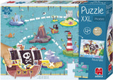 Goula Kinderpuzzle Diset XXL Piratenboot 48 Teile