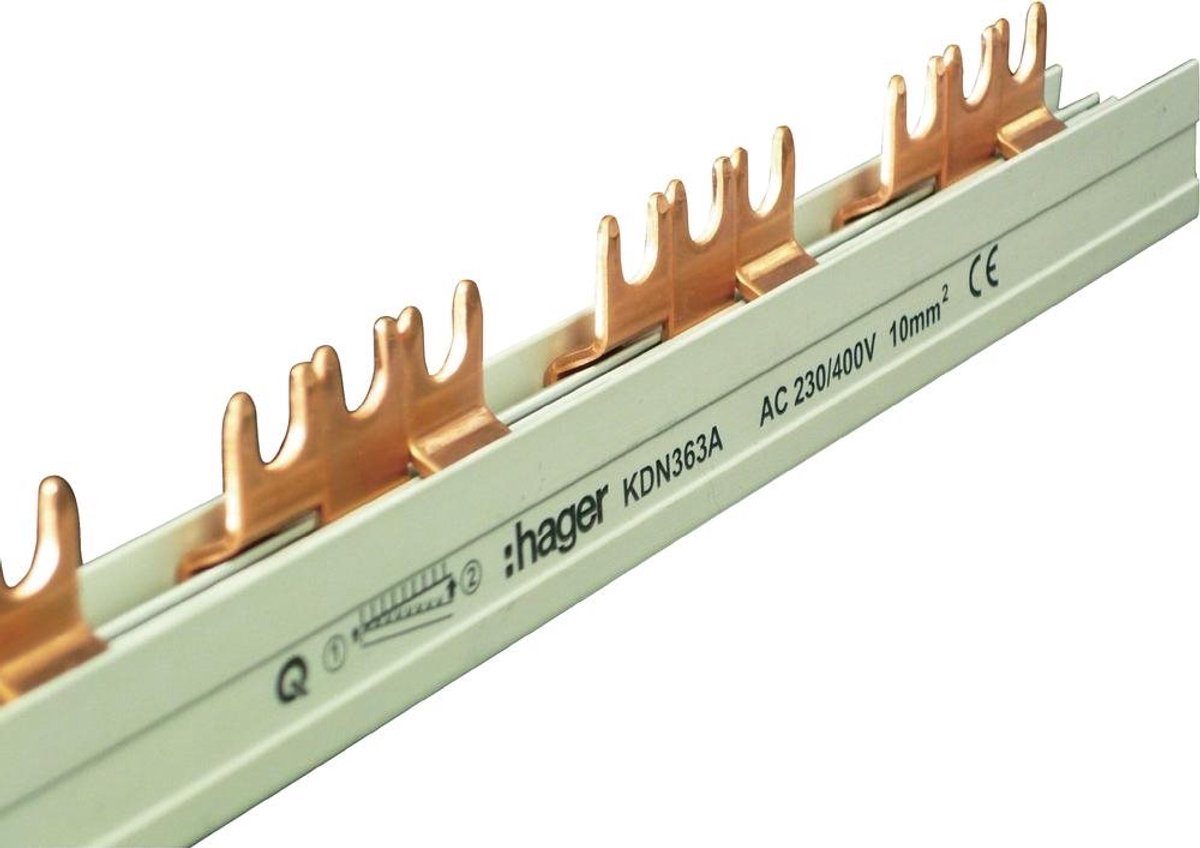 Hager kdn363a faserail 3-polig 1 stuk(s)