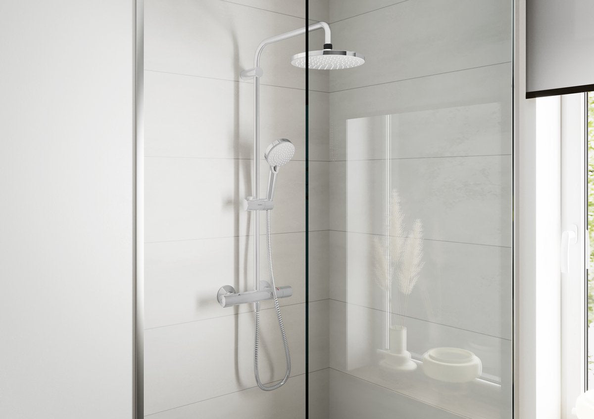 Hansgrohe Lackmischung - Showerpipe - Chrom - mit Thermostat