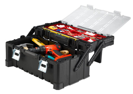 Keter freitragender Kombi-Werkzeug-Organizer – 26 l – 56,7 x 31,4 x 24,5 cm – schwarz
