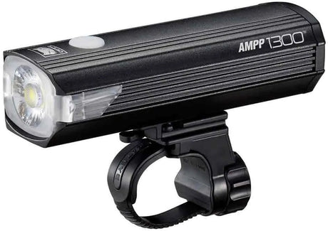Cateye ampp1300 Frontlicht – Lumen: 1300 – USB wiederaufladbar – Opticube-Linsentechnologie – 5 Lichtmodi – Schwarz