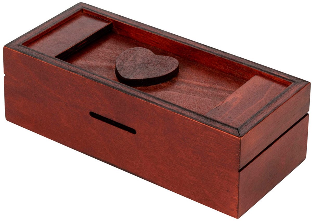 Philos Puzzle-Box Herz – Denksport-Geschenk-Puzzle-Box aus Holz.