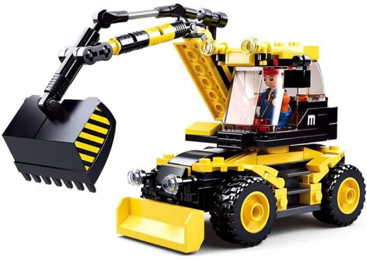 Sluban construction wheeled excavator (m38-b0805)