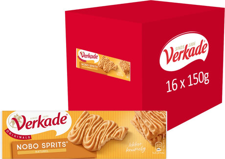 Verkade - Keks - Nobo Sprits Natural - 16 x 150 Gramm