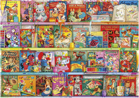 Educa-Puzzle „The Kitschy Funbook Nook“ – 1500-teiliges Puzzle für Erwachsene.