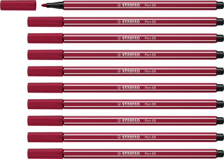 Stabilo Pen 68 – Premium-Filzstift – Heather Purple – Box mit 10 Stück