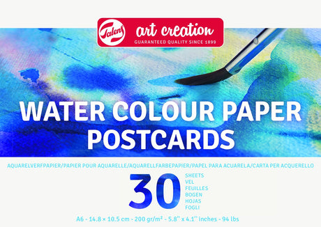 Talens Art Creation Aquarell-Malpapier, 10,5 x 14,8 cm, 200 g, 30 V