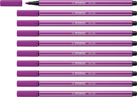 Stabilo Pen 68 - Premium-Filzstift - Flieder - Box mit 10 Stück