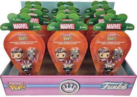Funko Marvel Pocket Pop! Vinylfigur im 3er-Pack, 4 cm groß