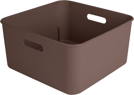 Sunware sigma home cube box 12,5l - 31.3x31.3x15.7 cm - bruin