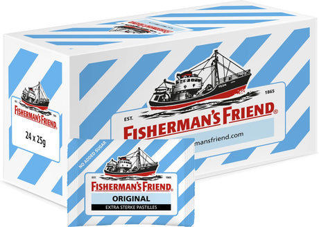 Fisherman's Friend Original zuckerfrei – 24 Beutel x 25 Gramm