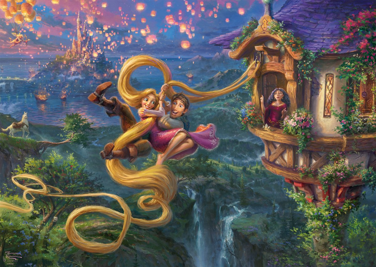 Schmidt disney puzzel rapunzel tangled - cartoon legpuzzel 1000 stukjes - vanaf 12 jaar