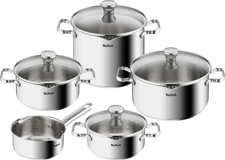 Tefal Duetto - Pfannenset - 5-teilig - inklusive Deckel - Induktion - Edelstahl