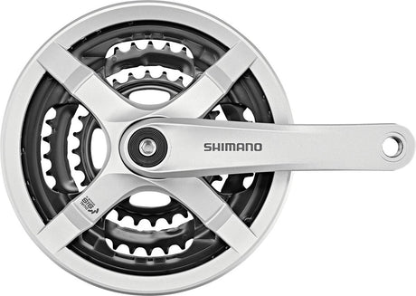 Shimano Kurbelgarnitur 6 7 8-fach – 175 mm – 48 38 28 Zähne – Silber