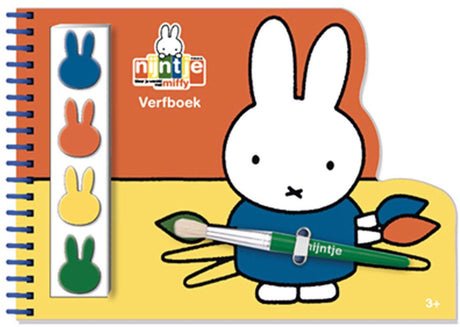 Bambolino Miffy Bastelbuch Zeichnen und Malen, inkl. Pinsel und 4 Farben - Kleinkind - Ferienbuch - ab 3 Jahren - Spielzeug
