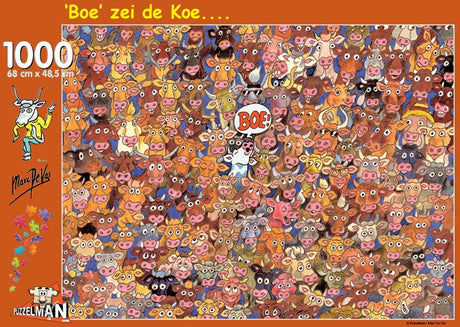 Puzzelman de koetjes - marc de vos (1000).