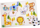 Classic World Holz-Studenpuzzle Wilde Tiere, 7-tlg.