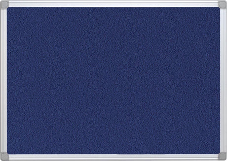 Q-connect Textilboard mit Aluminiumrahmen 60 x 45 cm blau
