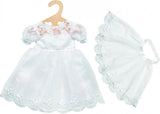 Puppen Hochzeitskleid mit Schleier, 35-45 cm