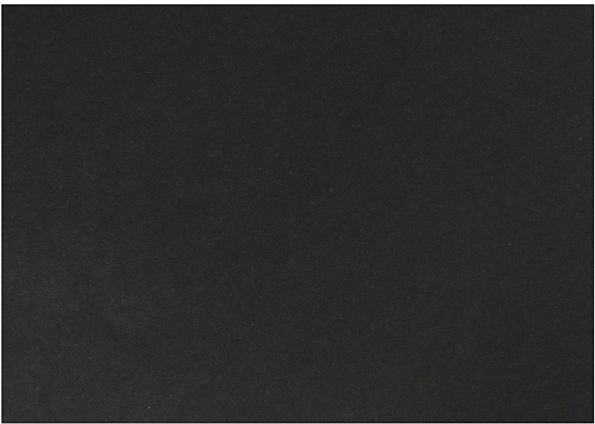 Creativ Company Kraftkarton – schwarzes Kraft-Zeichenpapier und Bastelkarton – schwarzes Recycling-Hobbypapier – Hobby-Kraftkarton – schwarzes Papier zum Basteln und Zeichnen – A3 – 100 Gramm – 500 Blatt