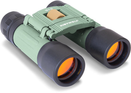 Kidywolf kidybinocular Kinderfernglas grün – 10-fache Vergrößerung, Kompass, stoßfest, 5+
