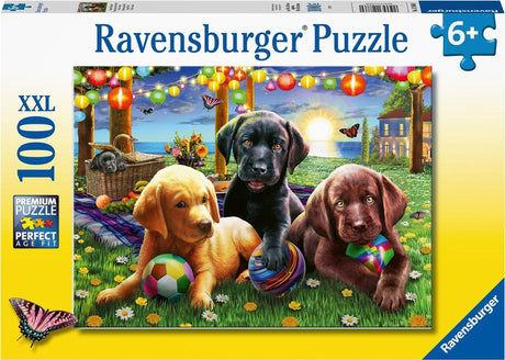 Ravensburger Puzzle Hundepicknick - Puzzle - 100 Teile